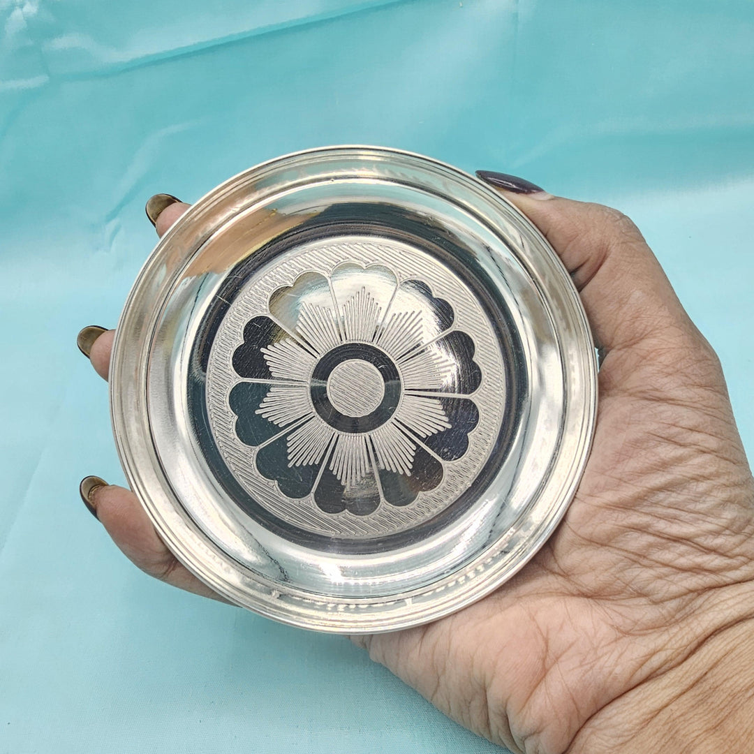 4"Silver small plate