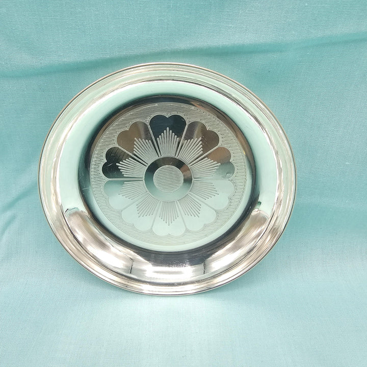 4"Silver small plate