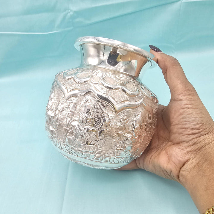 Silver Ashta lakshmi Kalasam