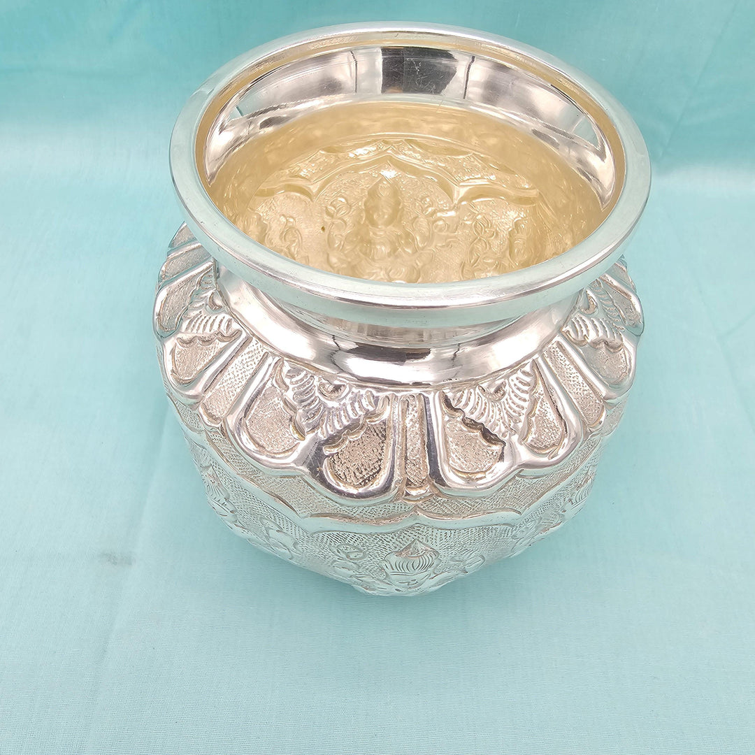 Silver Ashta lakshmi Kalasam