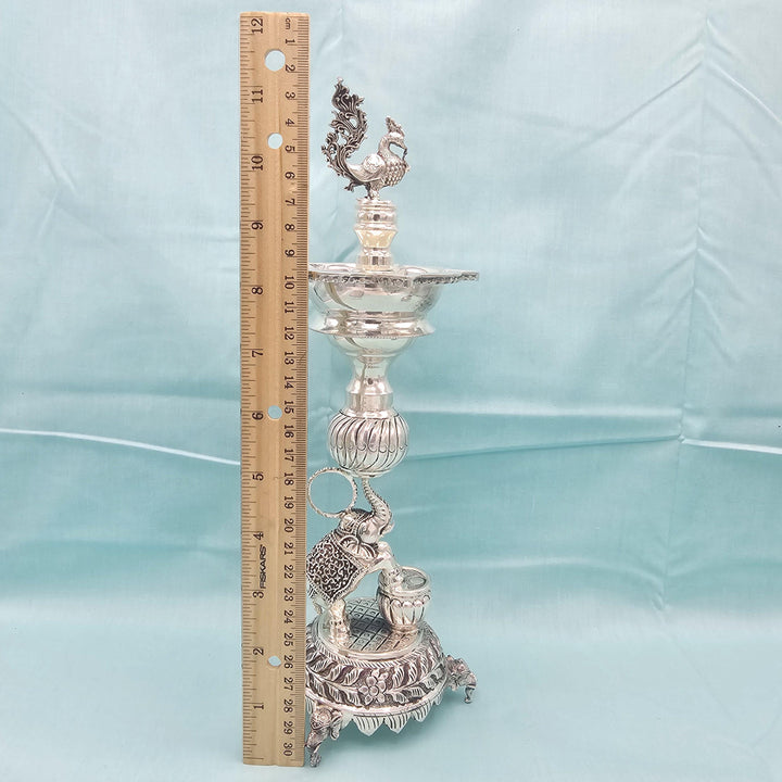 92.5 elephant 11" Silver Lamps