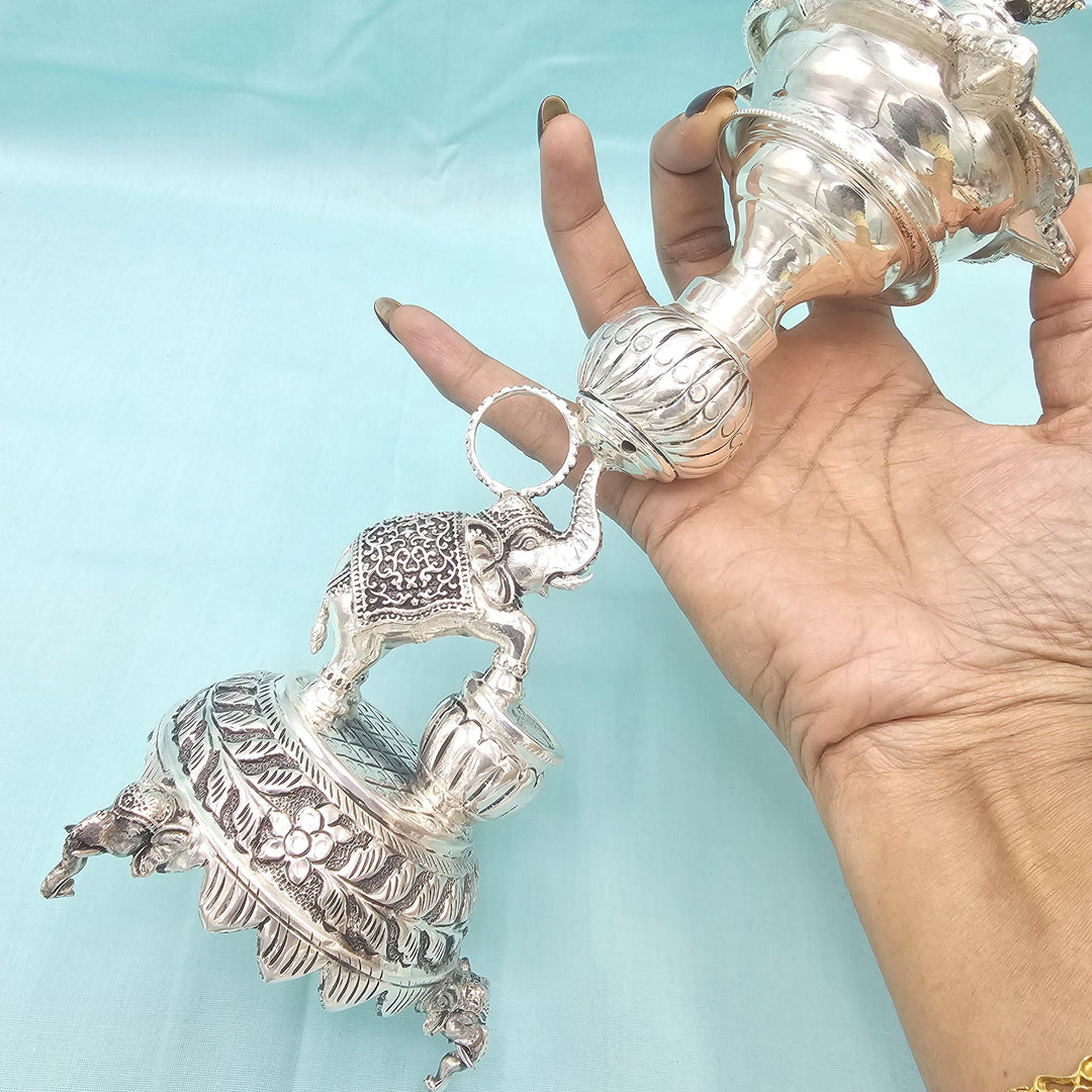 92.5 elephant 11" Silver Lamps