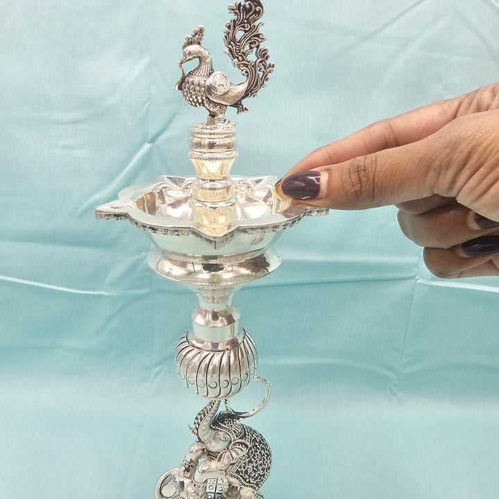 92.5 elephant 11" Silver Lamps
