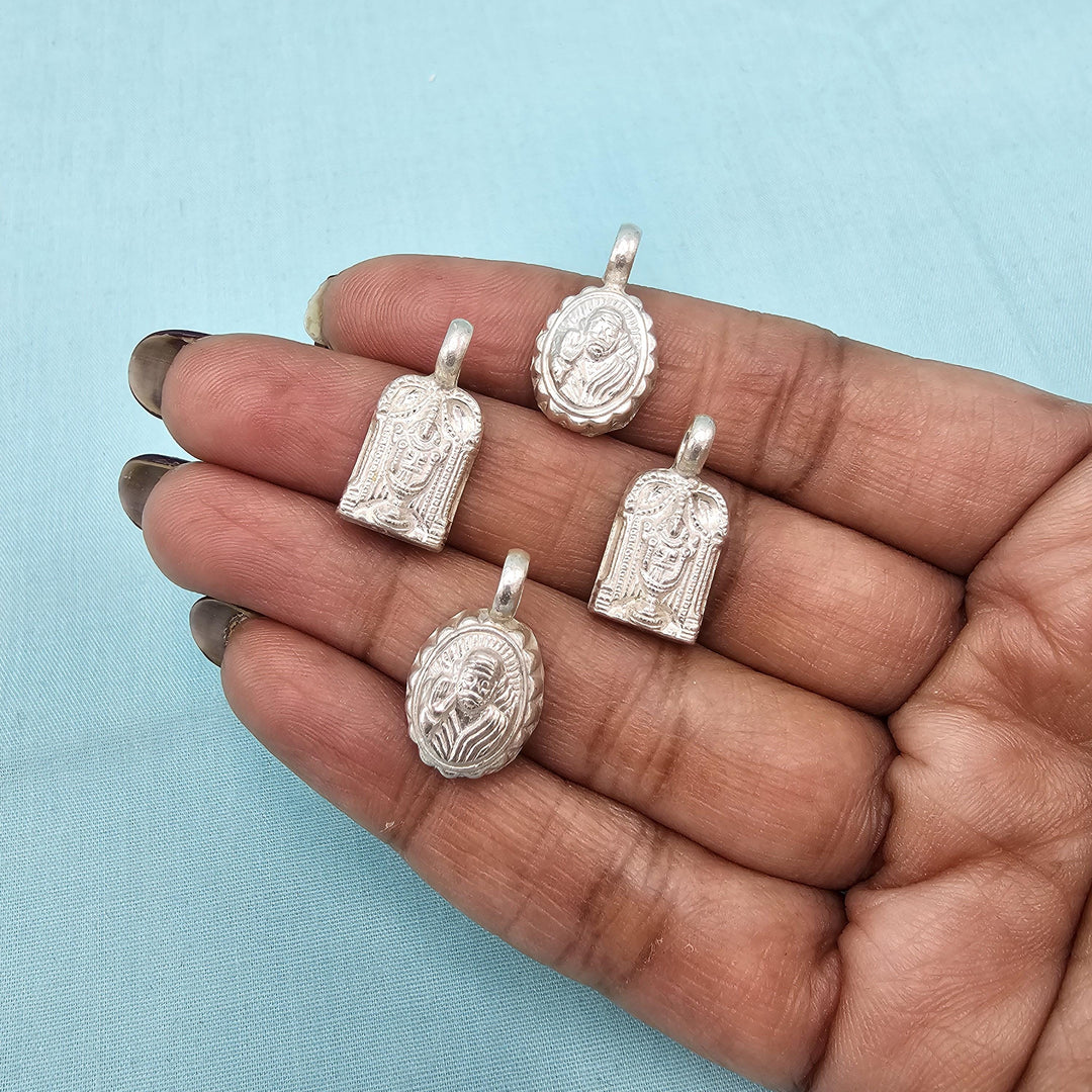 Silver Kids God pendant