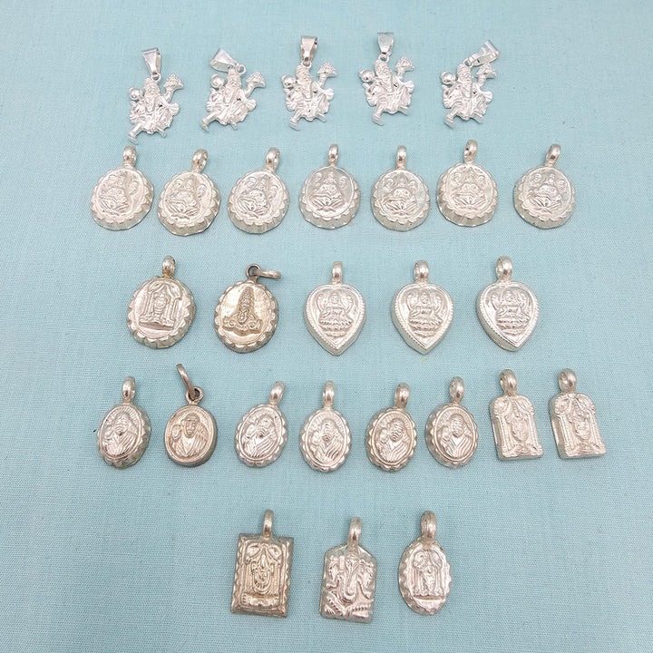Silver Kids God pendant