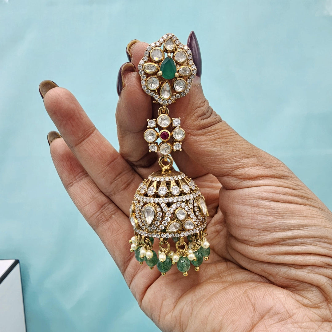 92.5 victorian green Jhumka