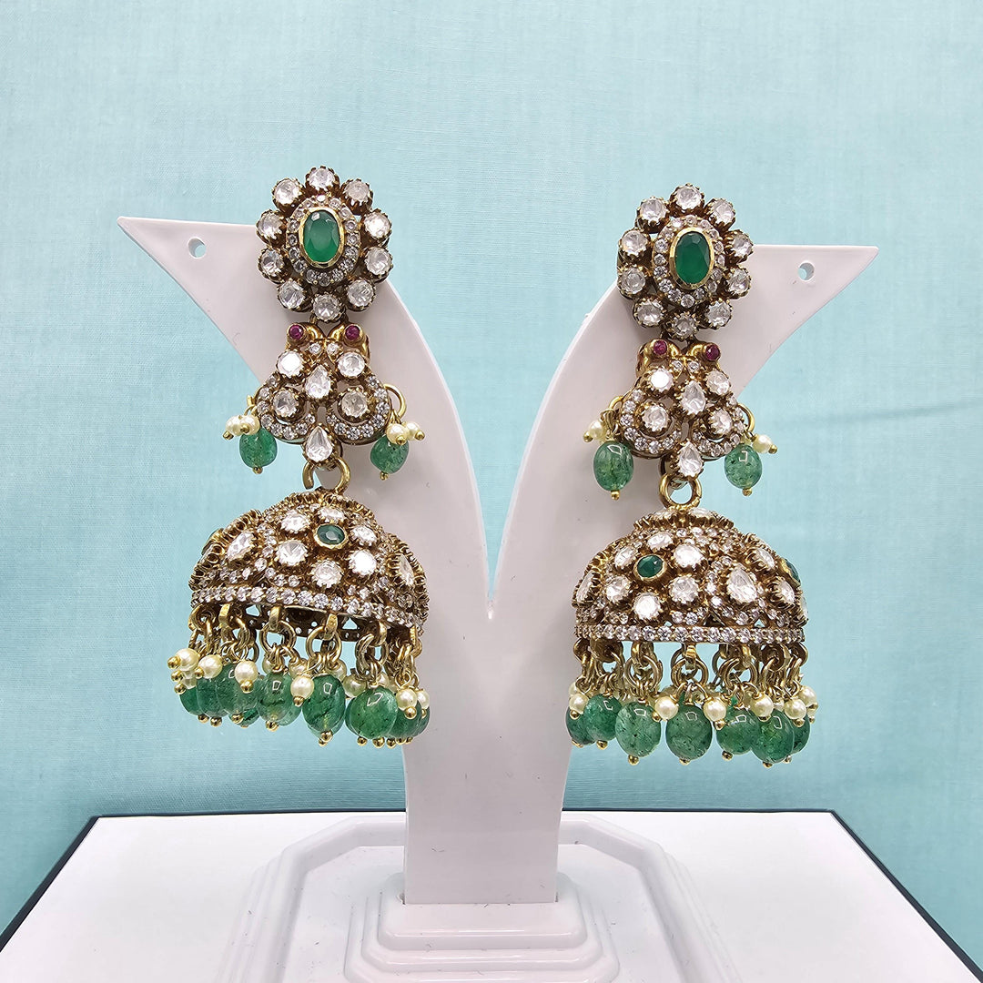 92.5 Moissanite Jhumka