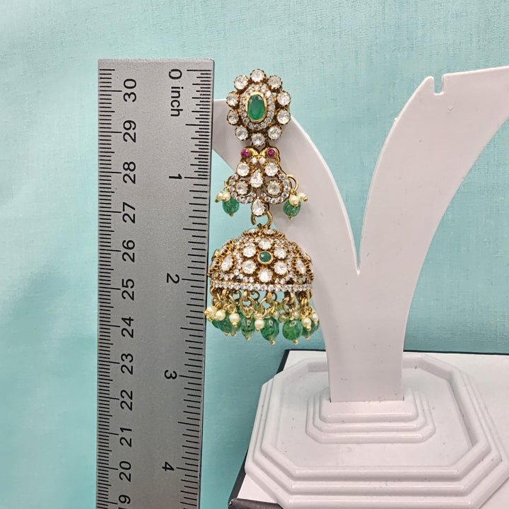 92.5 Moissanite Jhumka