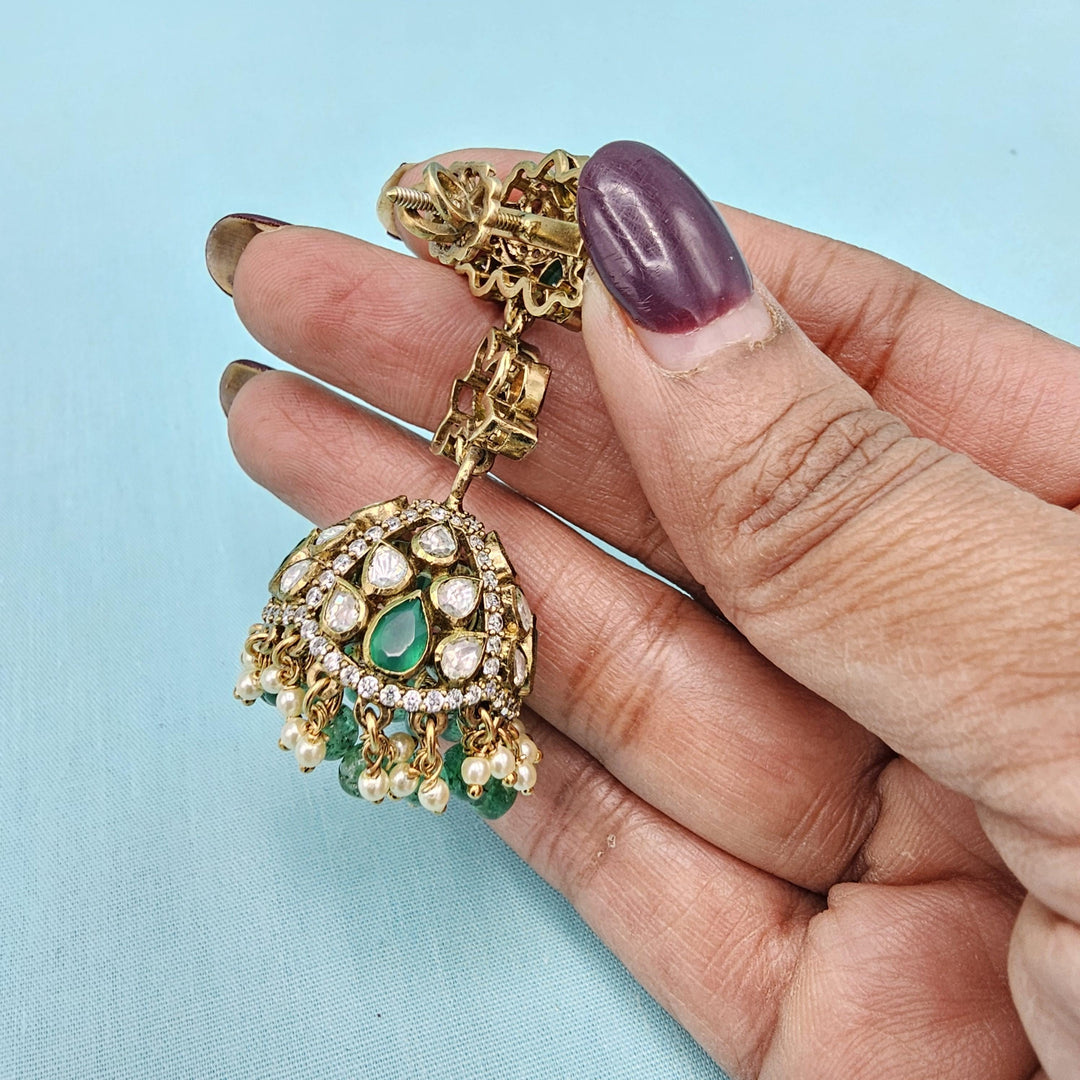 92.5 Bridal Moissanite Jhumka