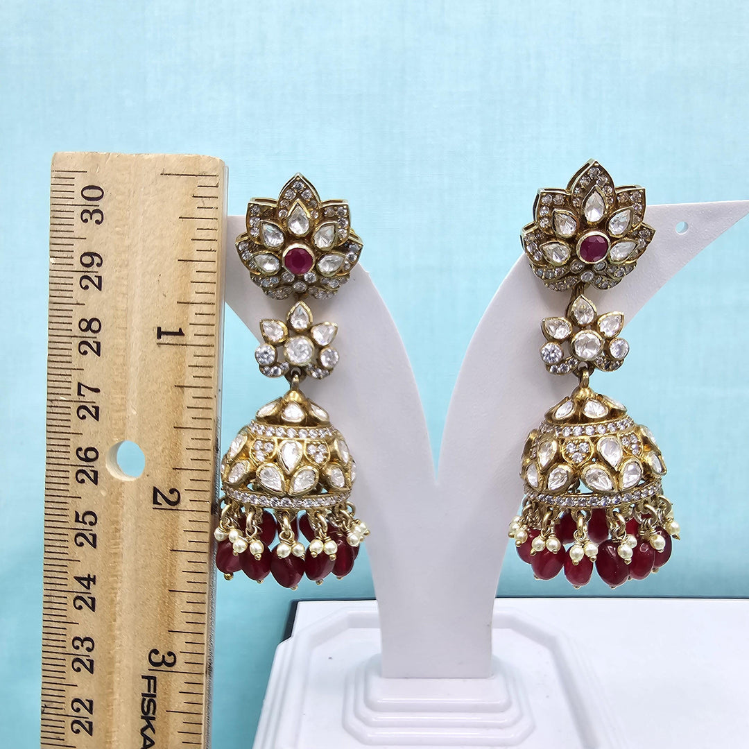 Pink Victorian Jhumka