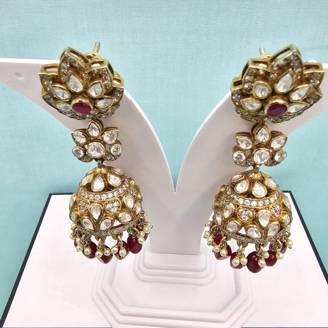 Pink Victorian Jhumka