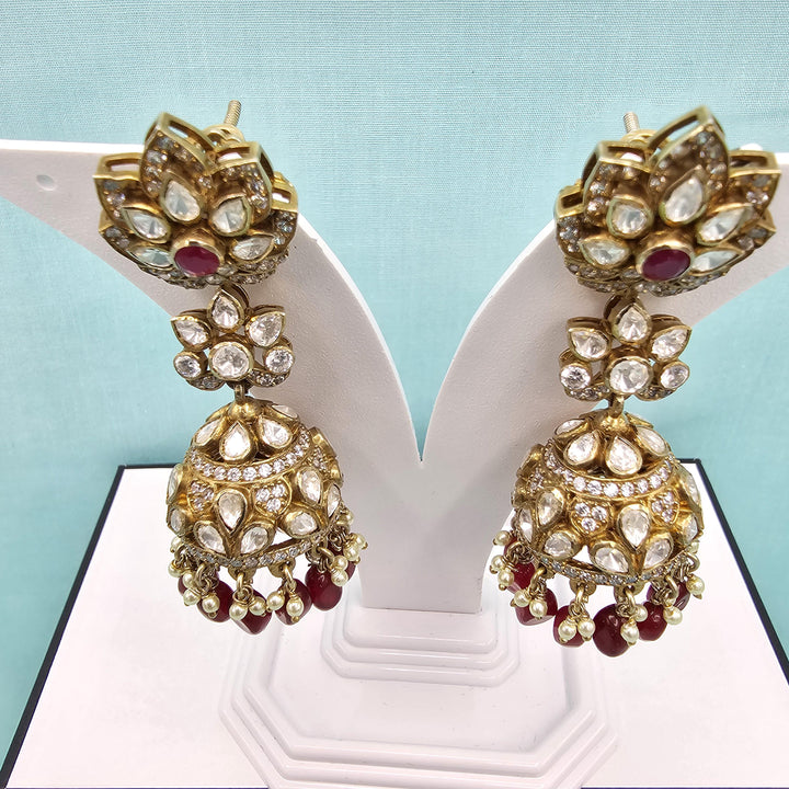 Pink Victorian Jhumka