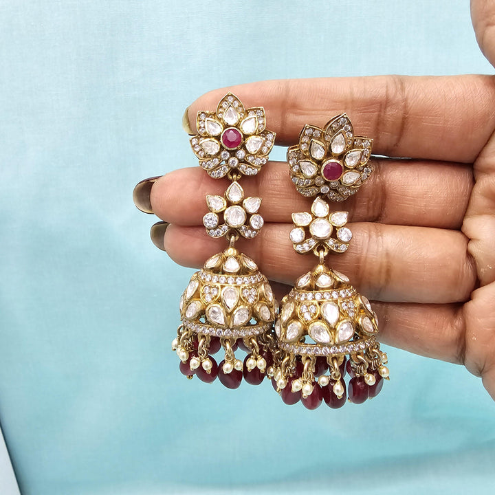 Pink Victorian Jhumka
