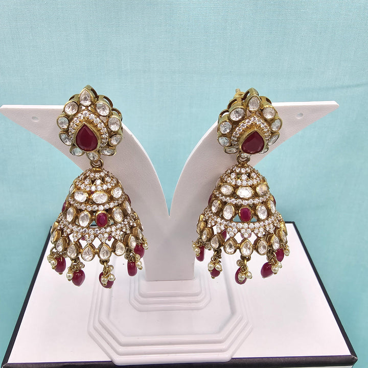 Victorian Pink antique jhumka