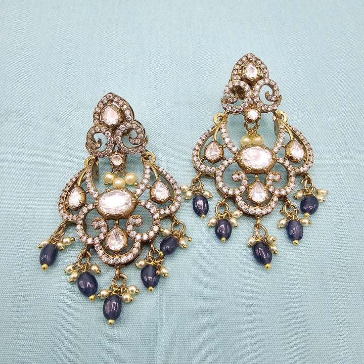 Tanzanite bali earrings
