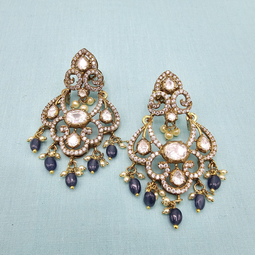 Tanzanite bali earrings