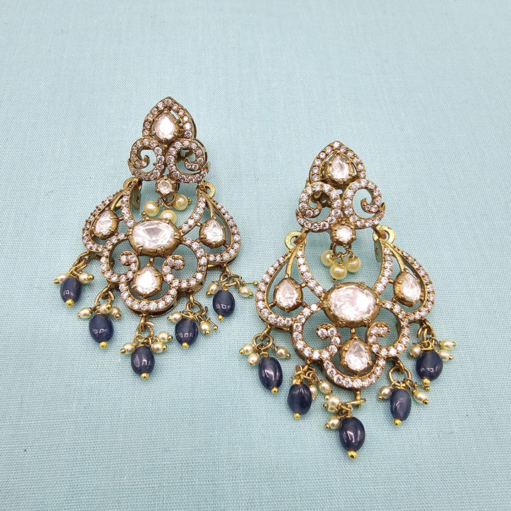 Tanzanite bali earrings