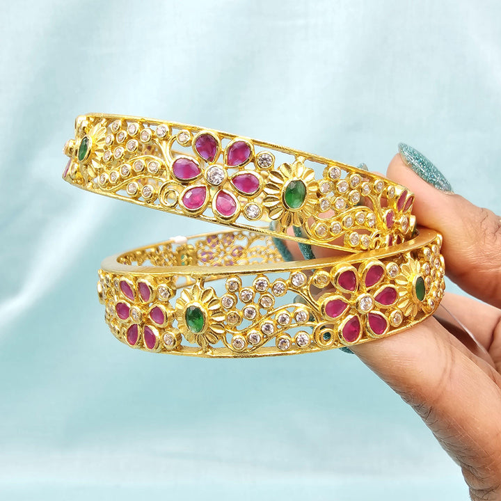 2.6 Silver Nakshi bangles