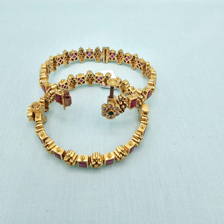 2.2 Ruby nakshi bangles