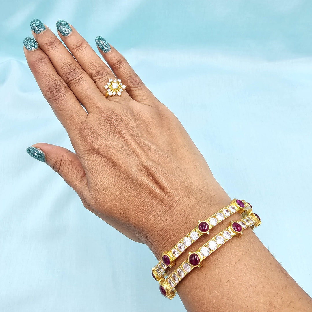 2.4 CZ Ruby bangles