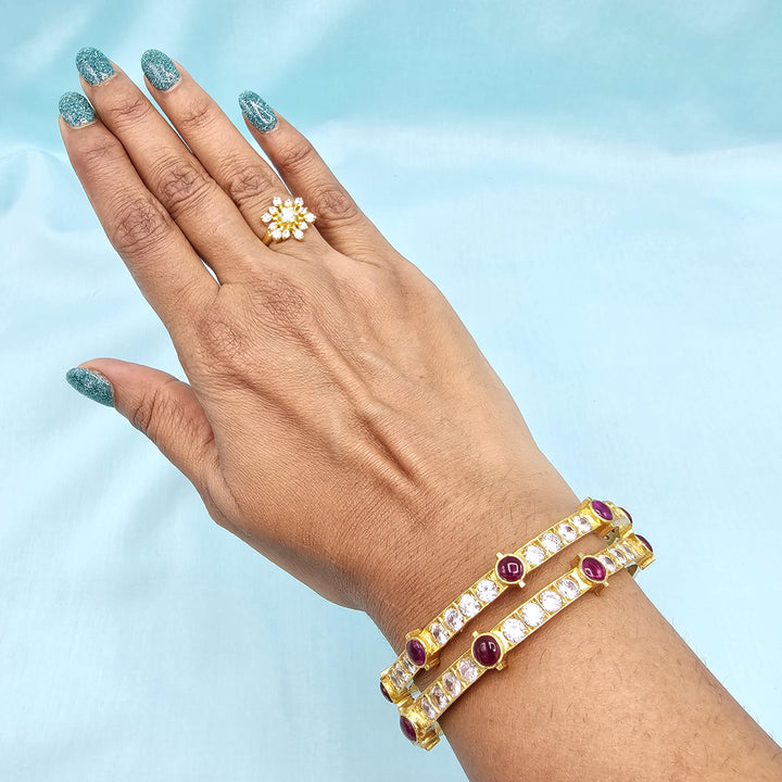 2.4 CZ Ruby bangles