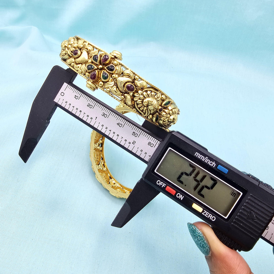 2.6 Silver Nakshi bangles