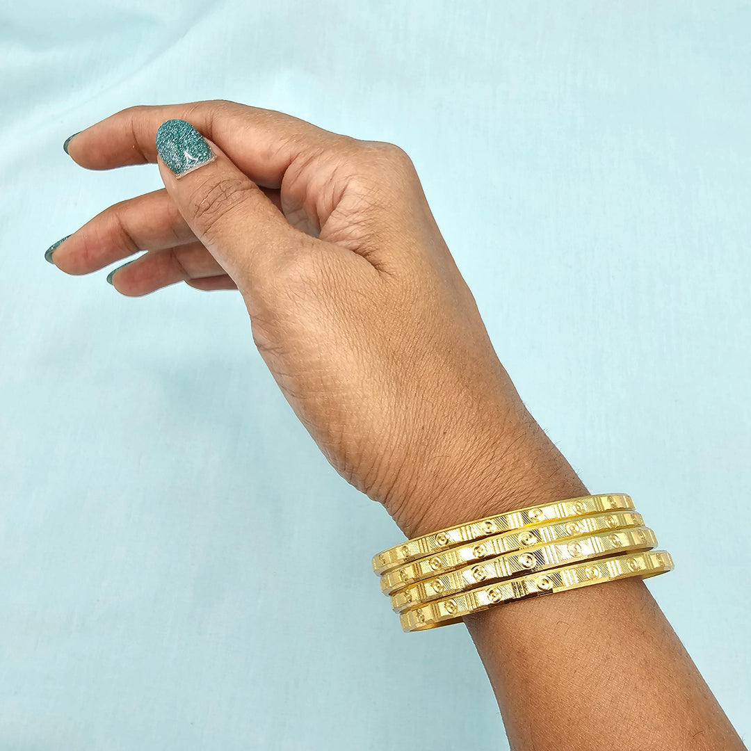 2.4sz Silver Plain bangles