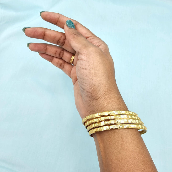 2.4sz Silver Plain bangles