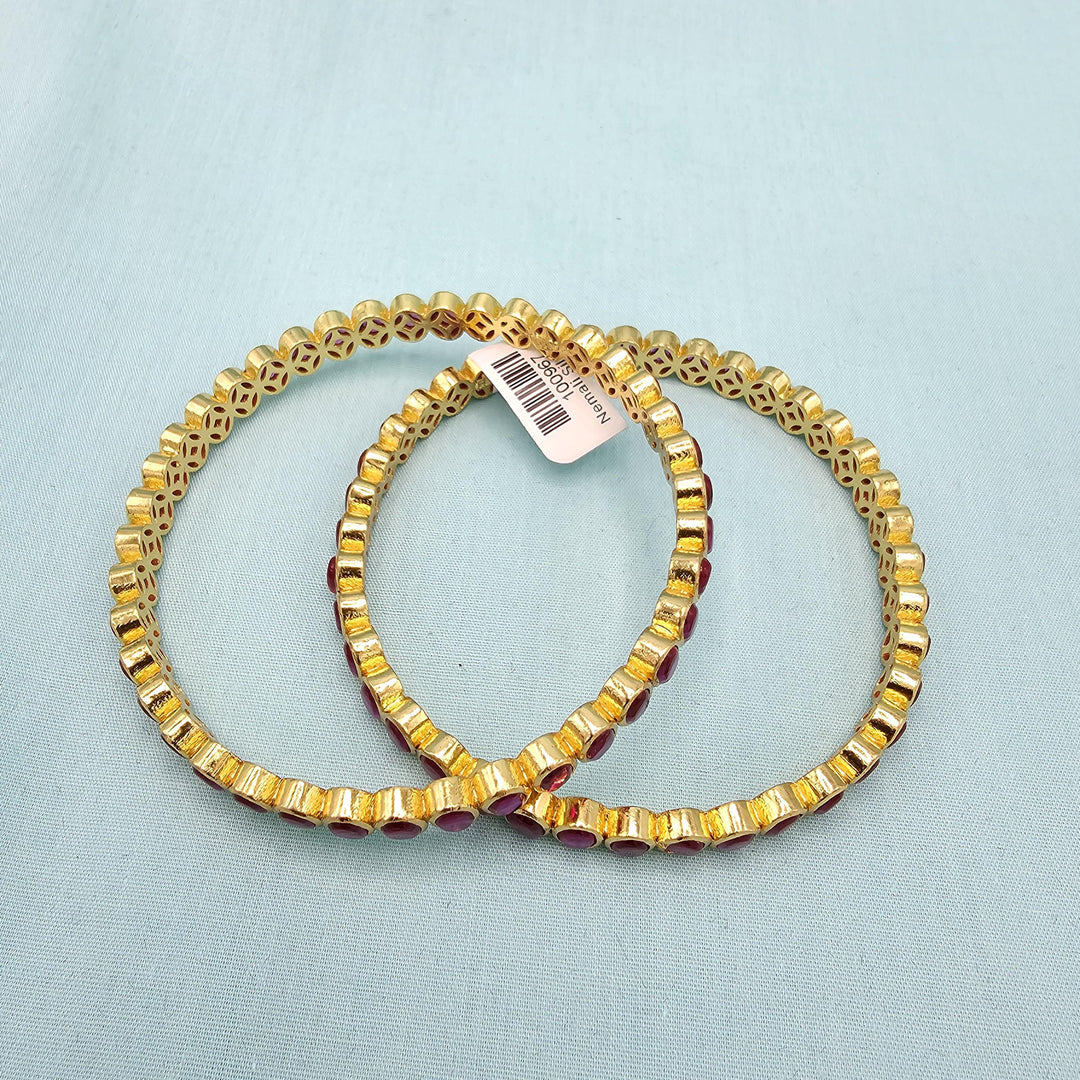 2.8 Silver Ruby bangles