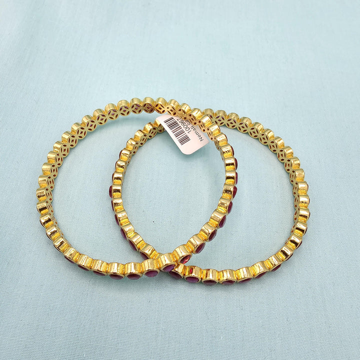 2.8 Silver Ruby bangles
