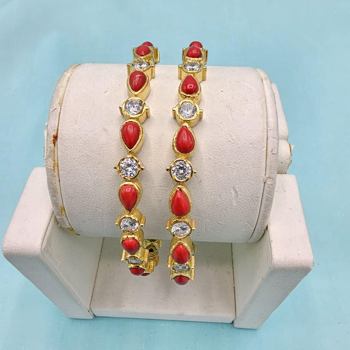 2.8 Coral Nakshi Bangles