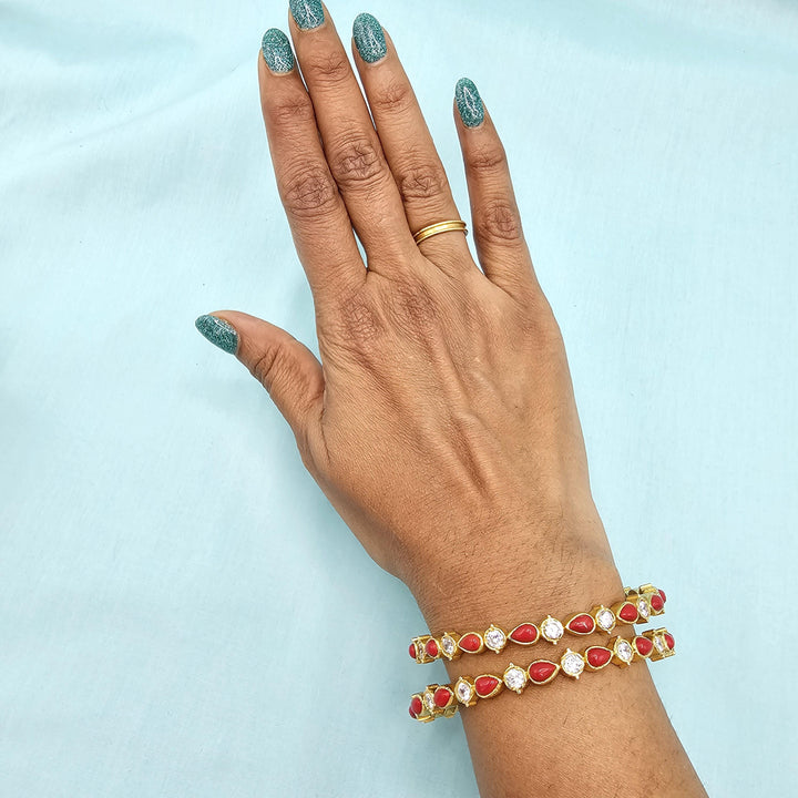 2.8 Coral Nakshi Bangles