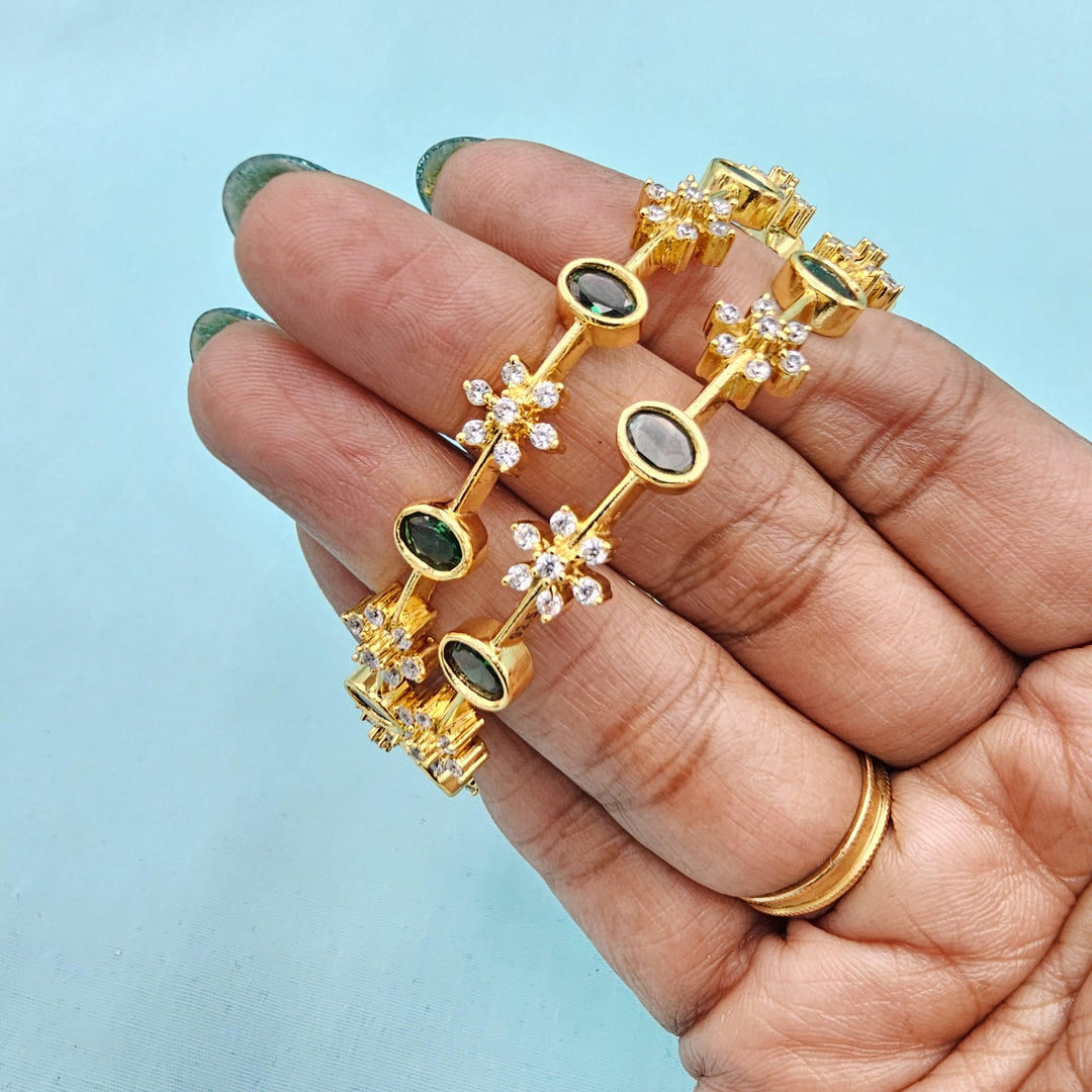 92.5 Emerald CZ bangles