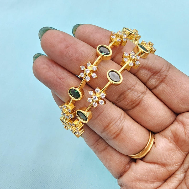 92.5 Emerald CZ bangles