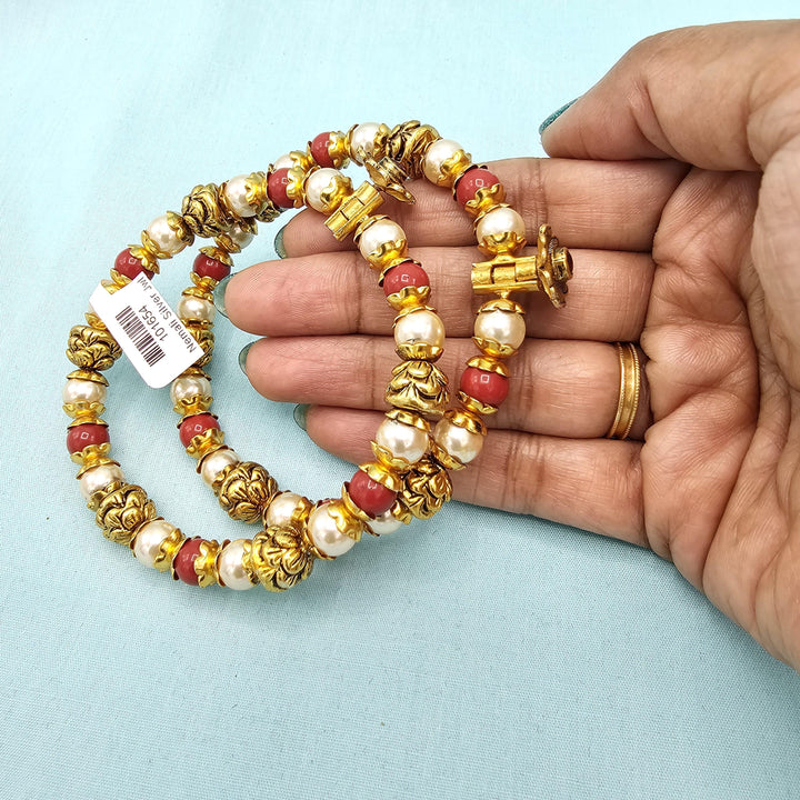 2.8 Silver Coral pearl Nakshi
