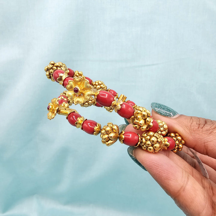 2.8 Coral Nakshi bangles