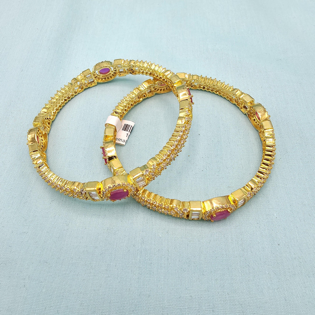 2.6 Silver pink bangles
