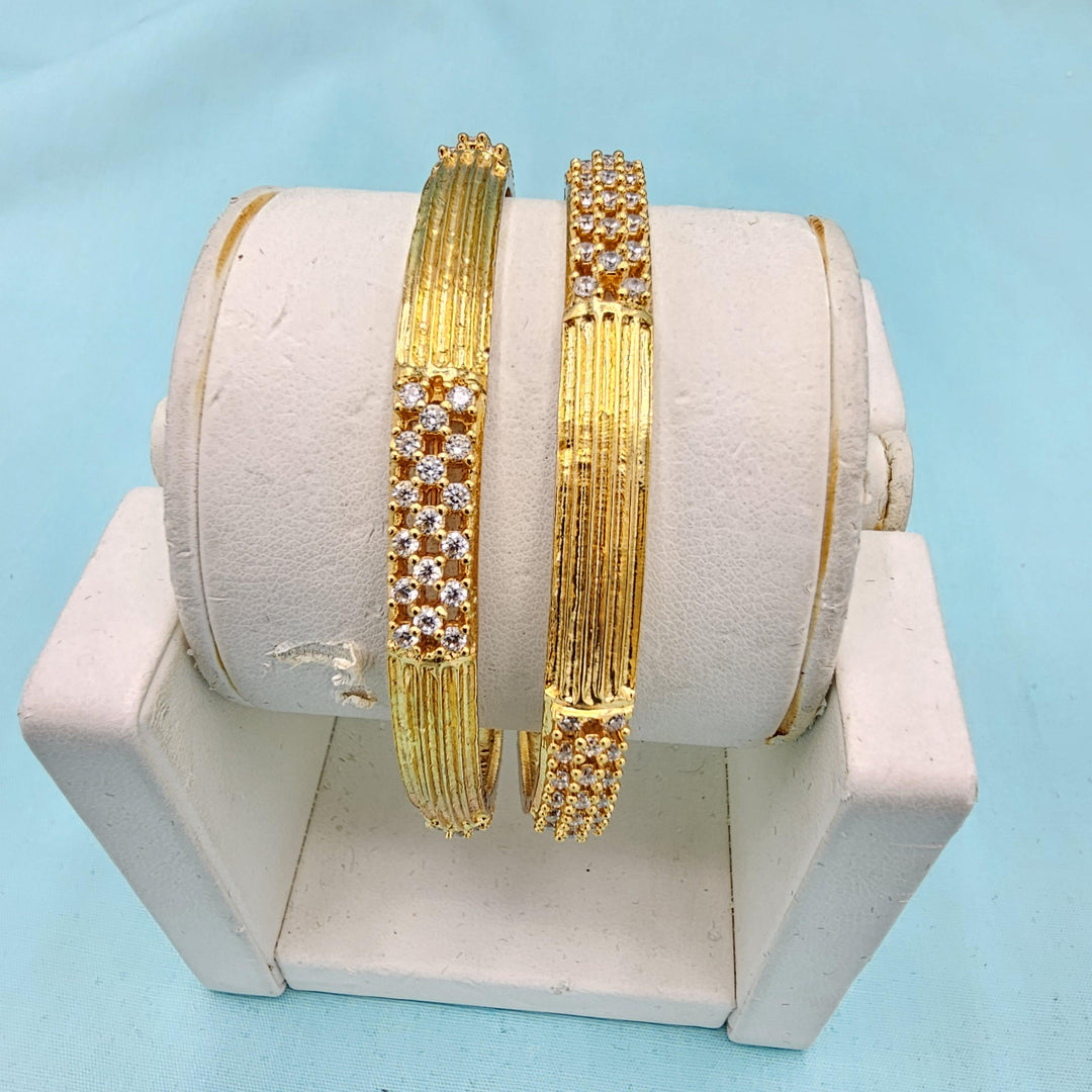 silver CZ Bangle set