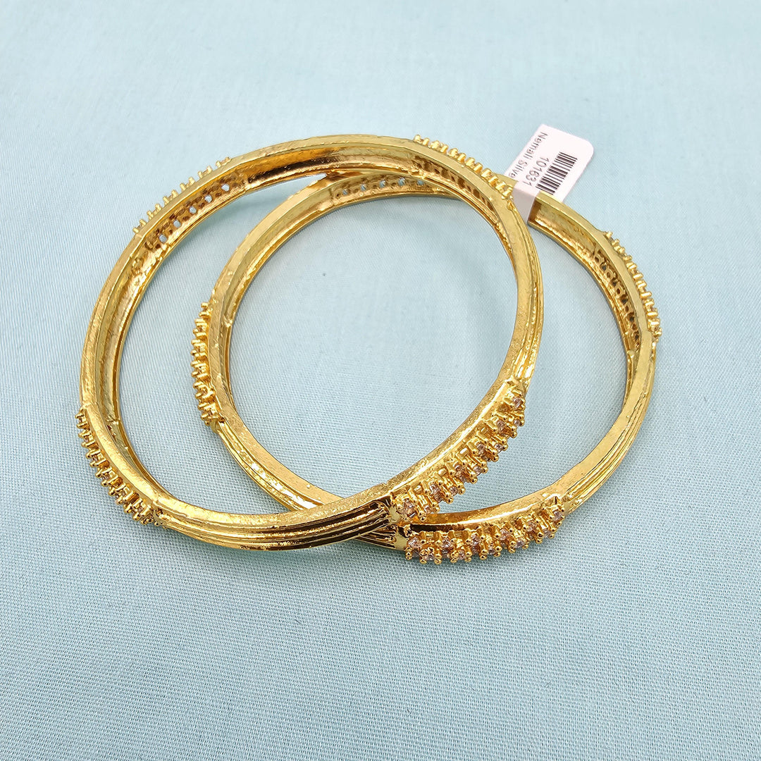 silver CZ Bangle set