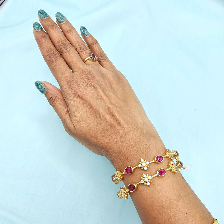 2.6 Silver Ruby BangleS