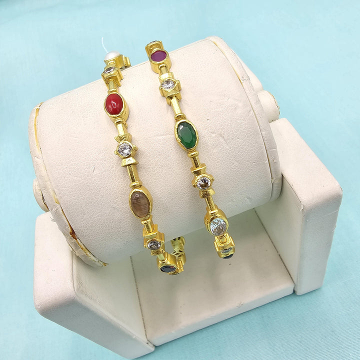 2.6 Silver Navaratna bangles