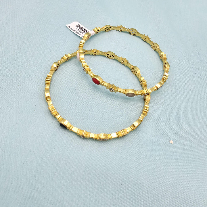 2.6 Silver Navaratna bangles