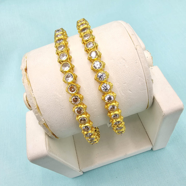 92.5 Full white silver bangles