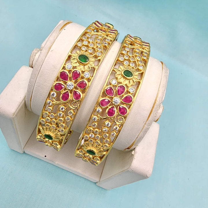 2.6 Silver Nakshi bangles
