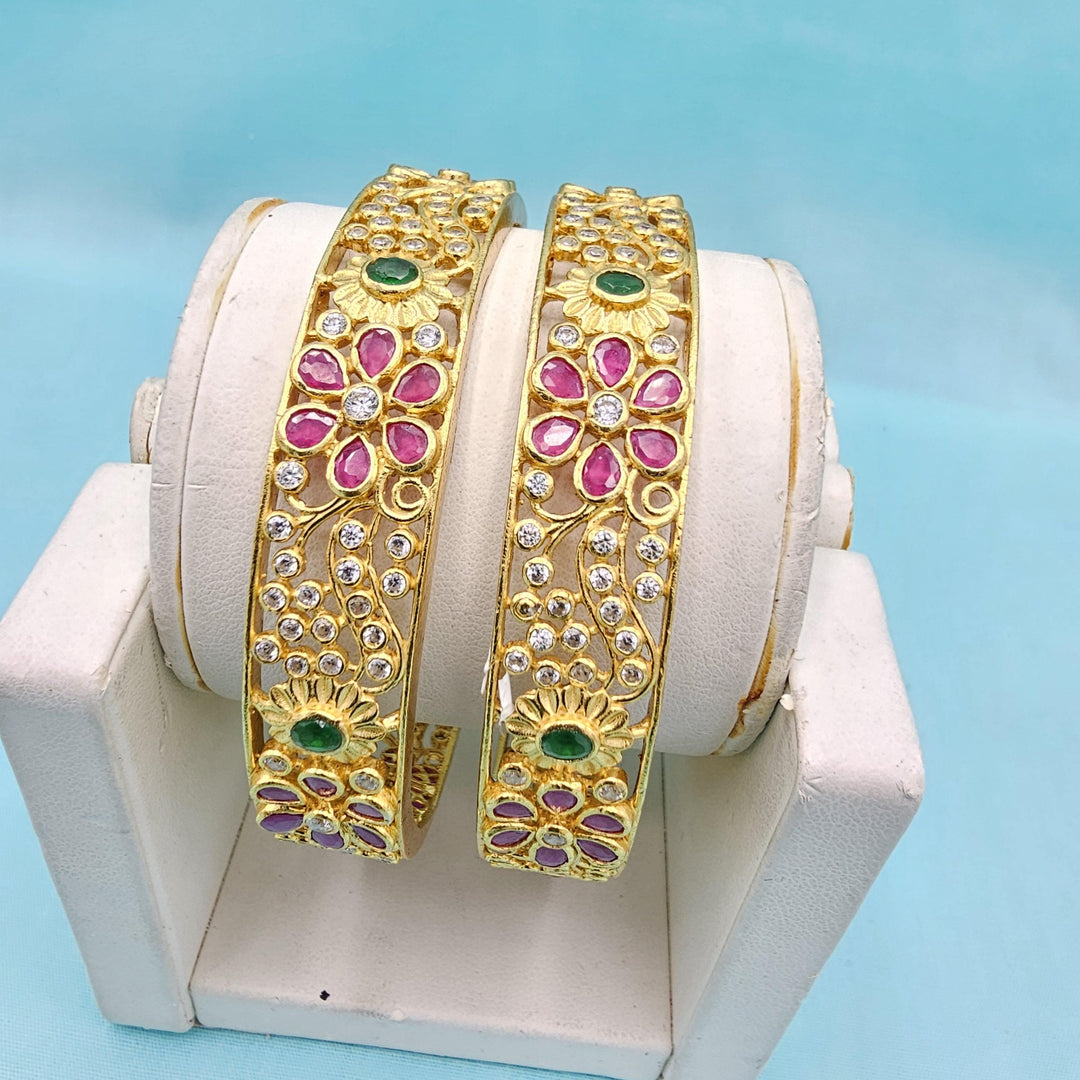 2.6 Silver Nakshi bangles