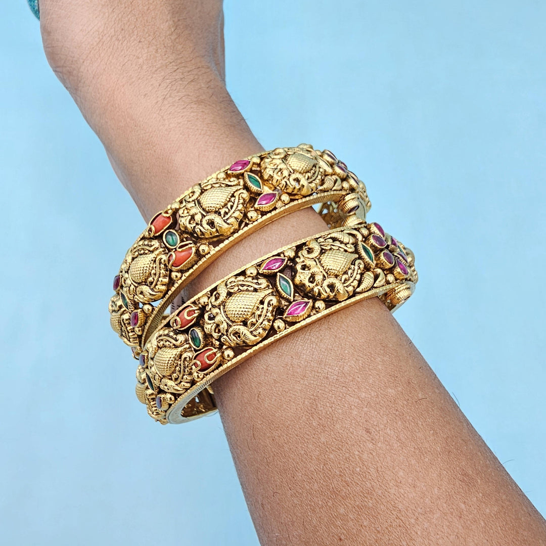 92.5 Silver TEMPLE  bangles