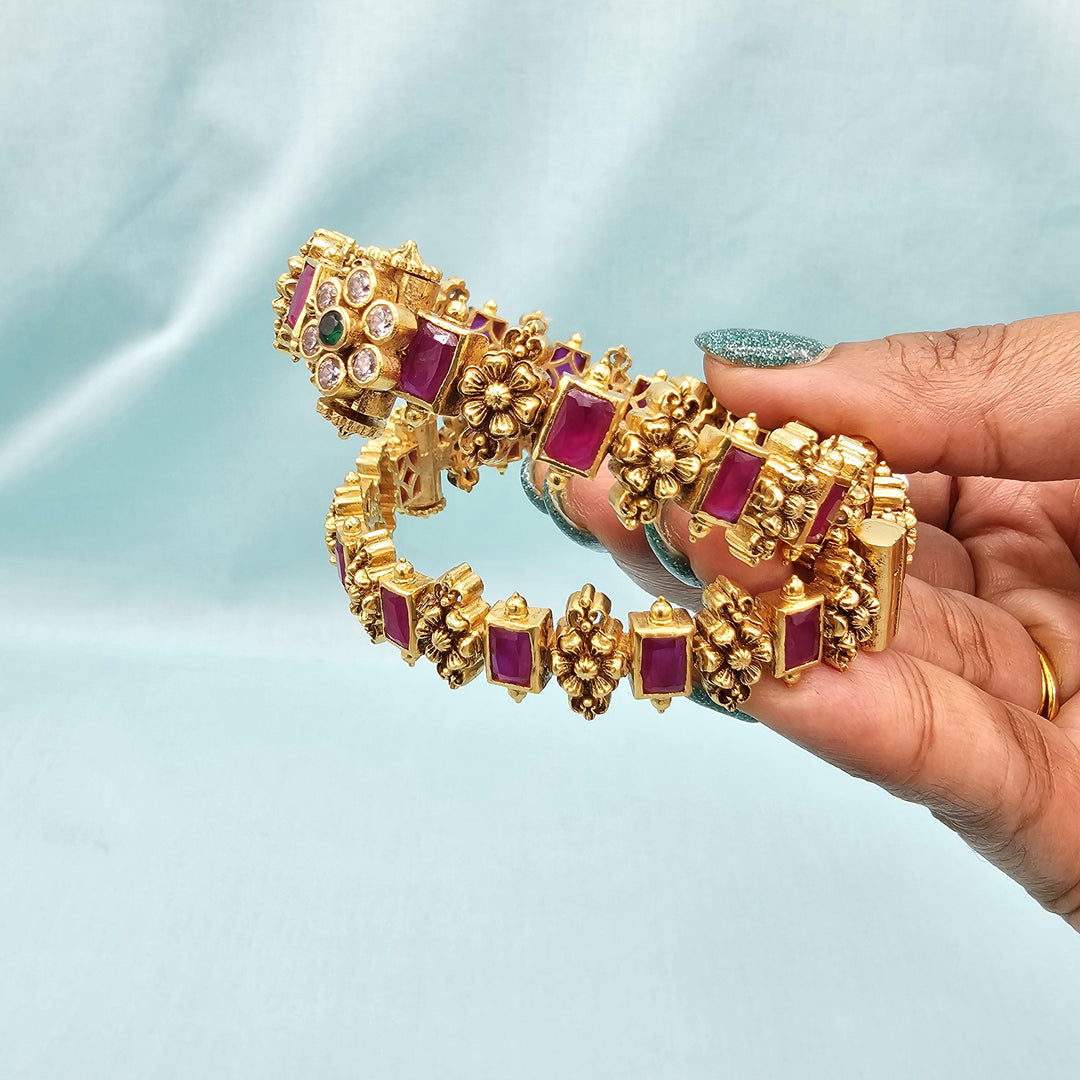 2.2 Ruby nakshi bangles
