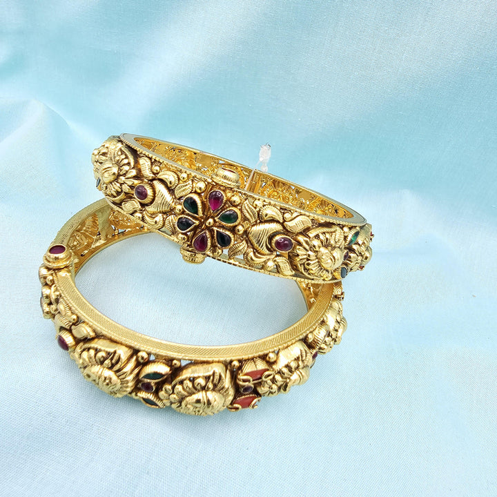 2.6 Silver Nakshi bangles