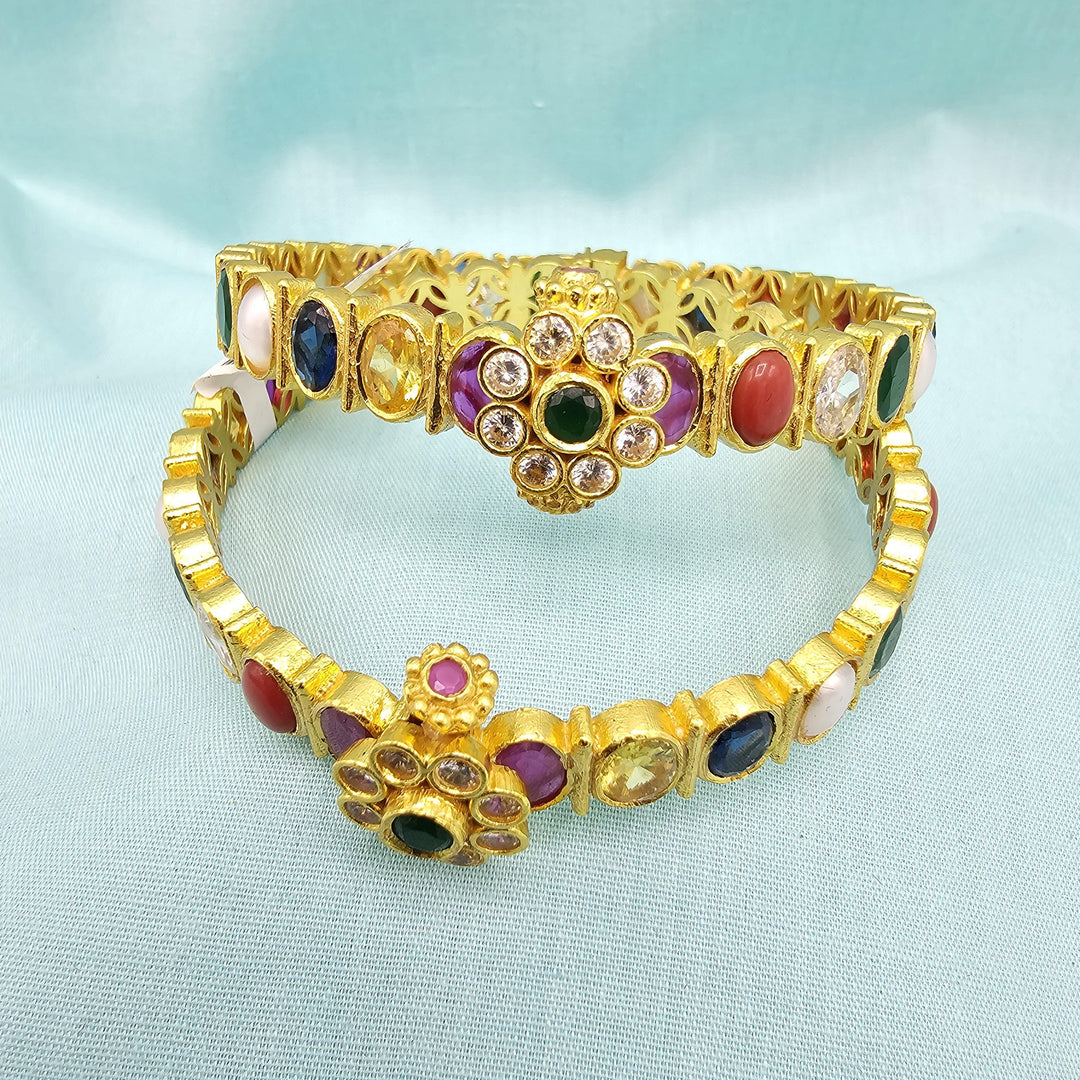 Silver Navaratna Bangles