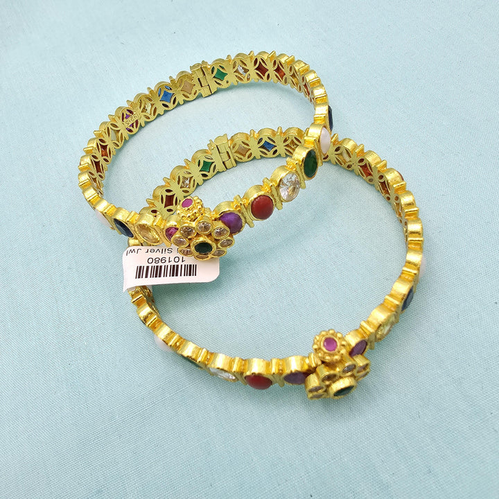 Silver Navaratna Bangles